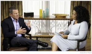Lance Armstrong and Oprah Winfrey