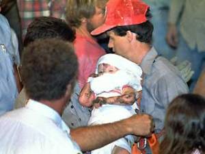 Baby Jessica rescued