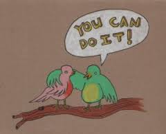 encouraging bird