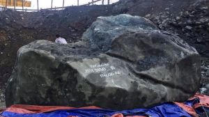 Huge jade stone found in Myanmar