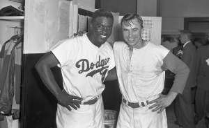 Jackie Robinson and Pee Wee Reese